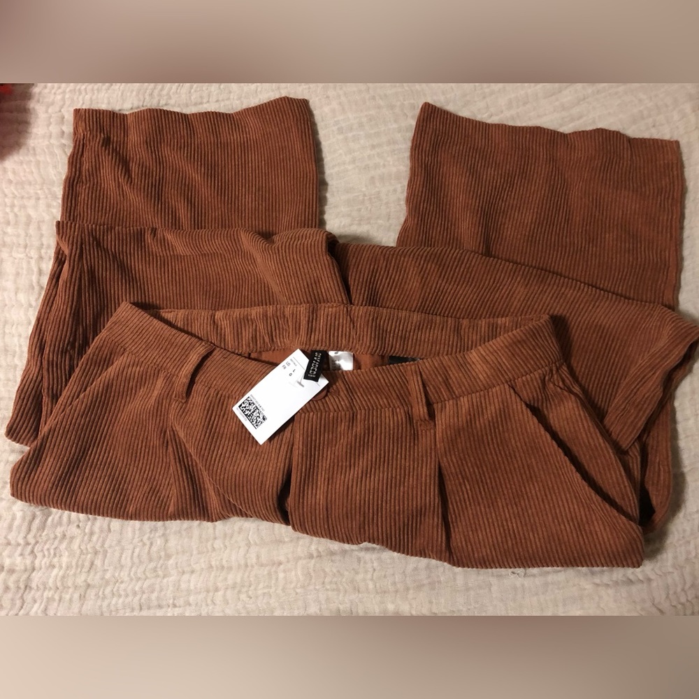 H&M Divided cute corduroy pants. Loose fit, size L. NWT.